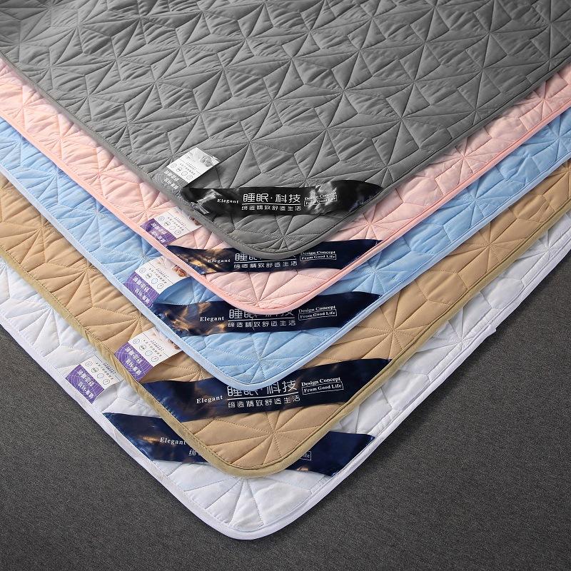 Водонепроницаемый стеганый матрас, однотонный жаккардовый дышащий простынь, защитный чехол для кровати, пылезащитный чехол для матраса, универсальный