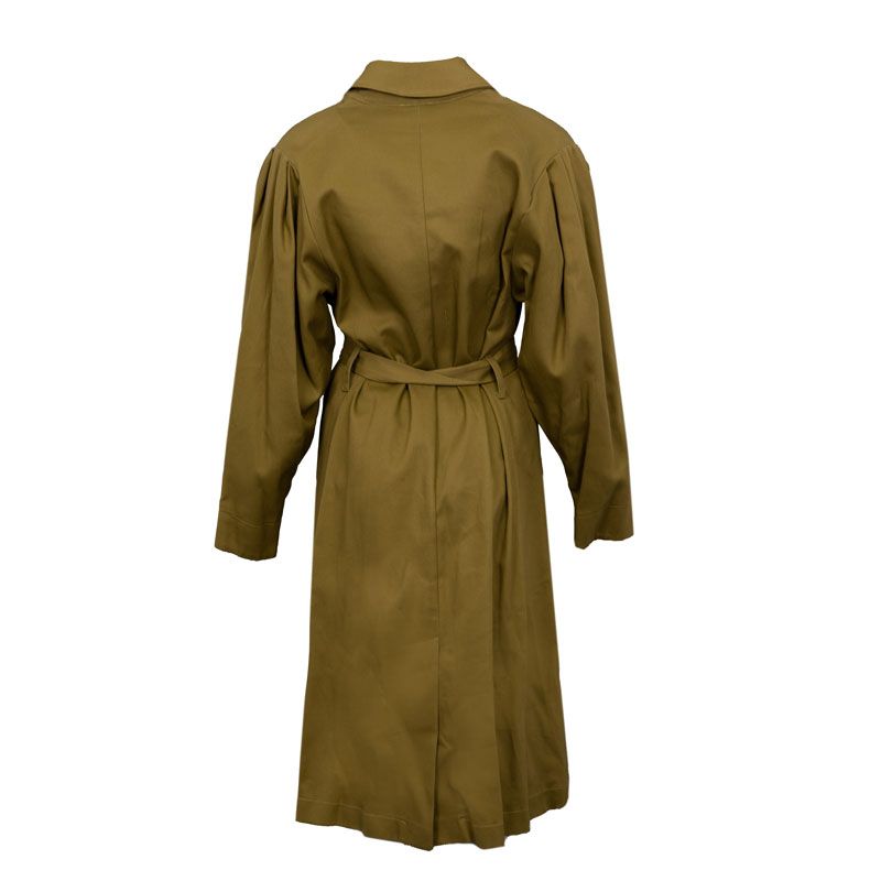 Женская куртка-тренч DIXIE из хлопка оливкового цвета
