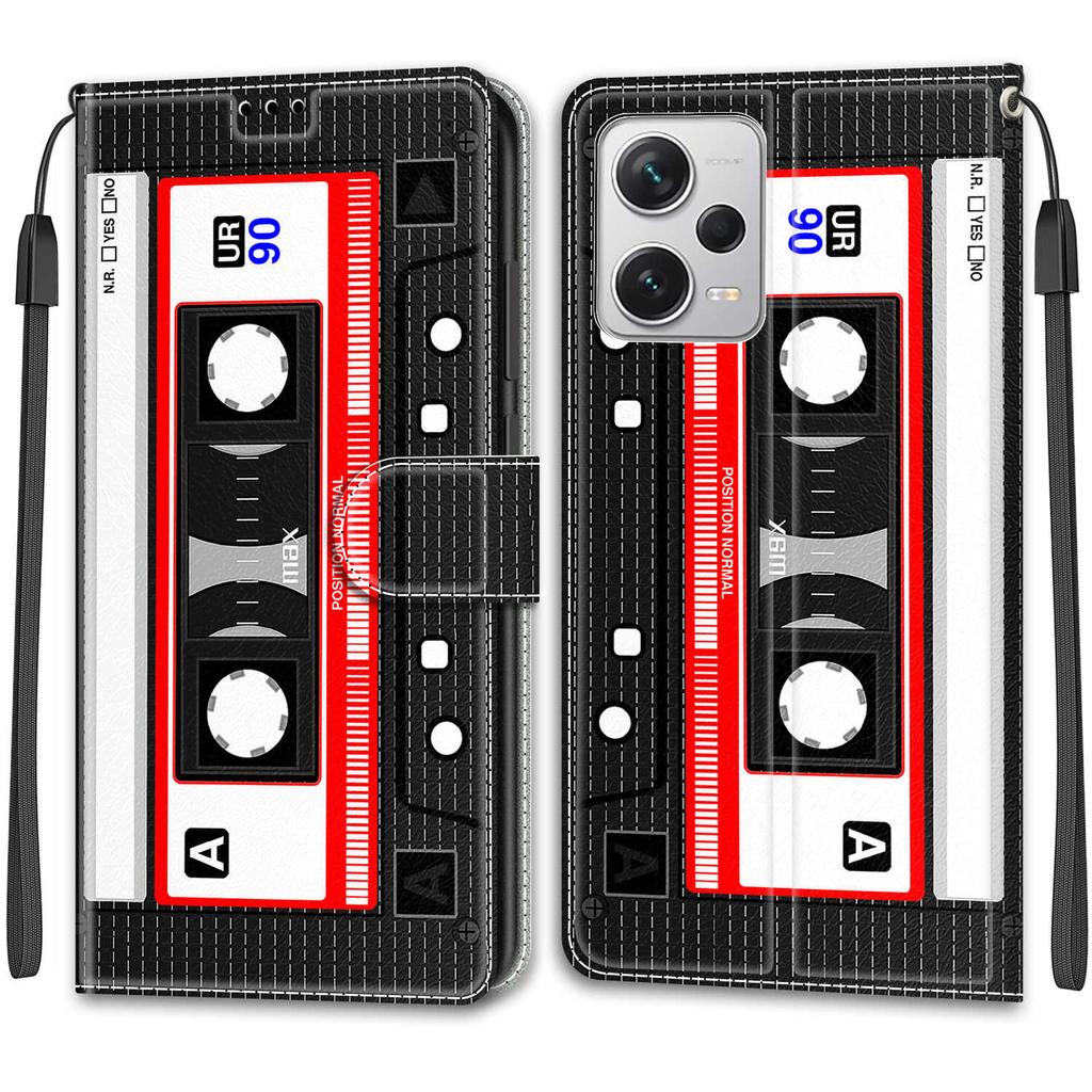 Роскошный окрашенный кожаный чехол для Redmi Note12 Note11 Note10 Note9 Note8T Защитный чехол-книжка для Redmi 10C K40S 9A 9C 10A 6A 7A Redmi10