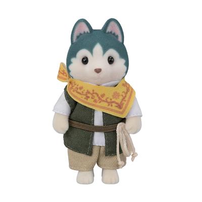 Epoch Кукольный брат Sylvanian Families ST Mark Сертификация Возраст Игрушка Кукольный домик Sylvanian Families [Хаски (Брюс)] С-72 3+