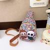 Shoulder Single Print Crossbody Chest Bag For Kids Nylon Durable Gift