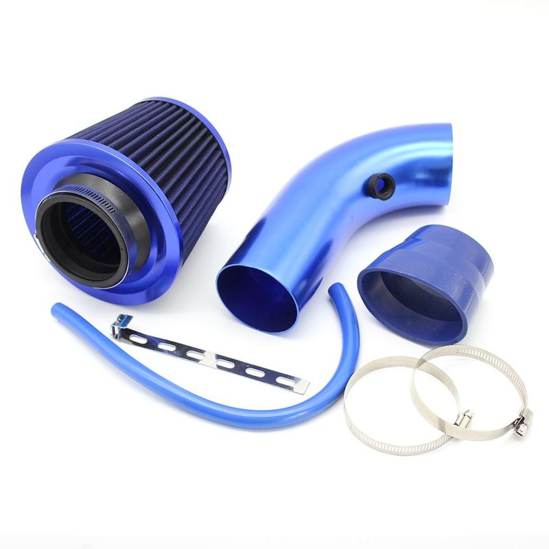 76mm 3inches Car Refitted Winter Mushroom Head Air Filter Intake Pipe Filter High Flow High Cold Air Filter Aluminum Pipe Kit