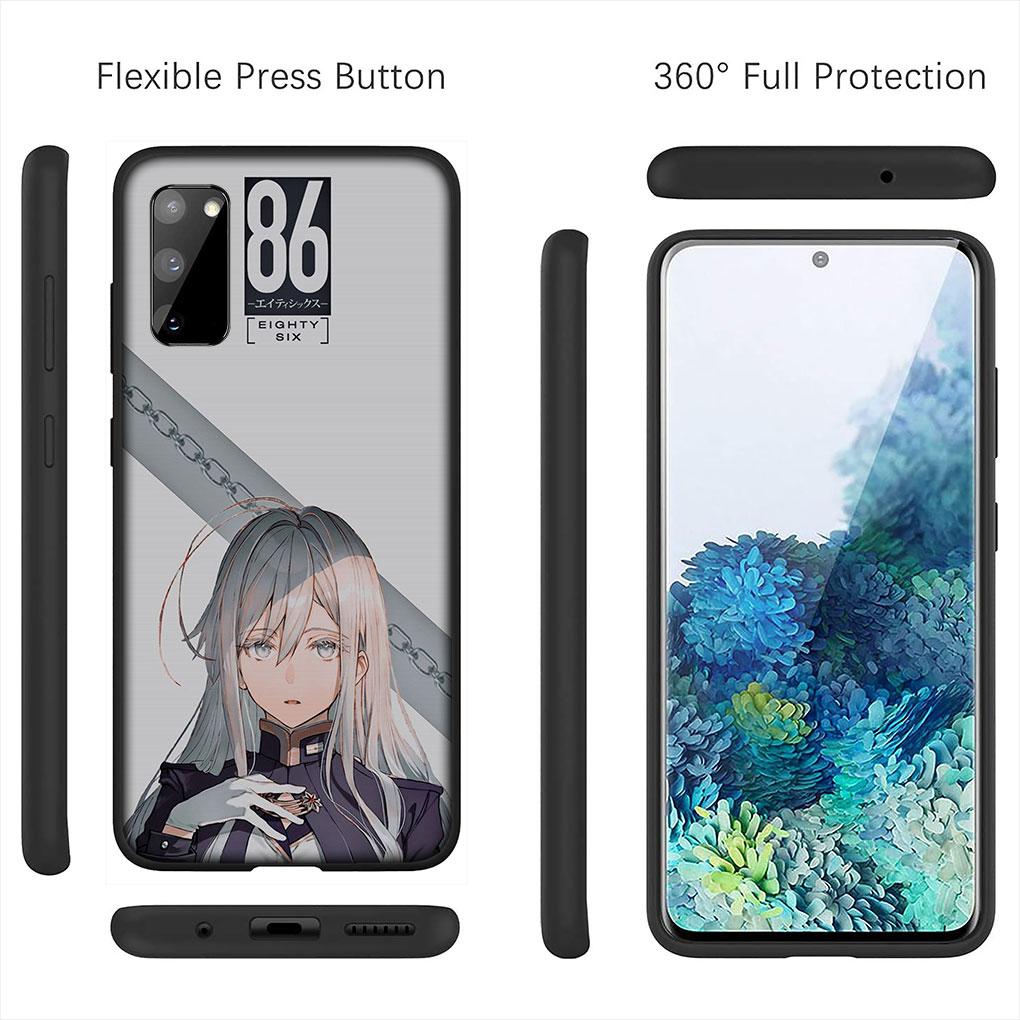 Чехол-обложка с обоями из аниме 86 Eighty Six для Samsung Galaxy S24 S23 Fe Ultra A55 A35 A24 A15 A05 M55 M15 Plus A02 A03 A70 S7