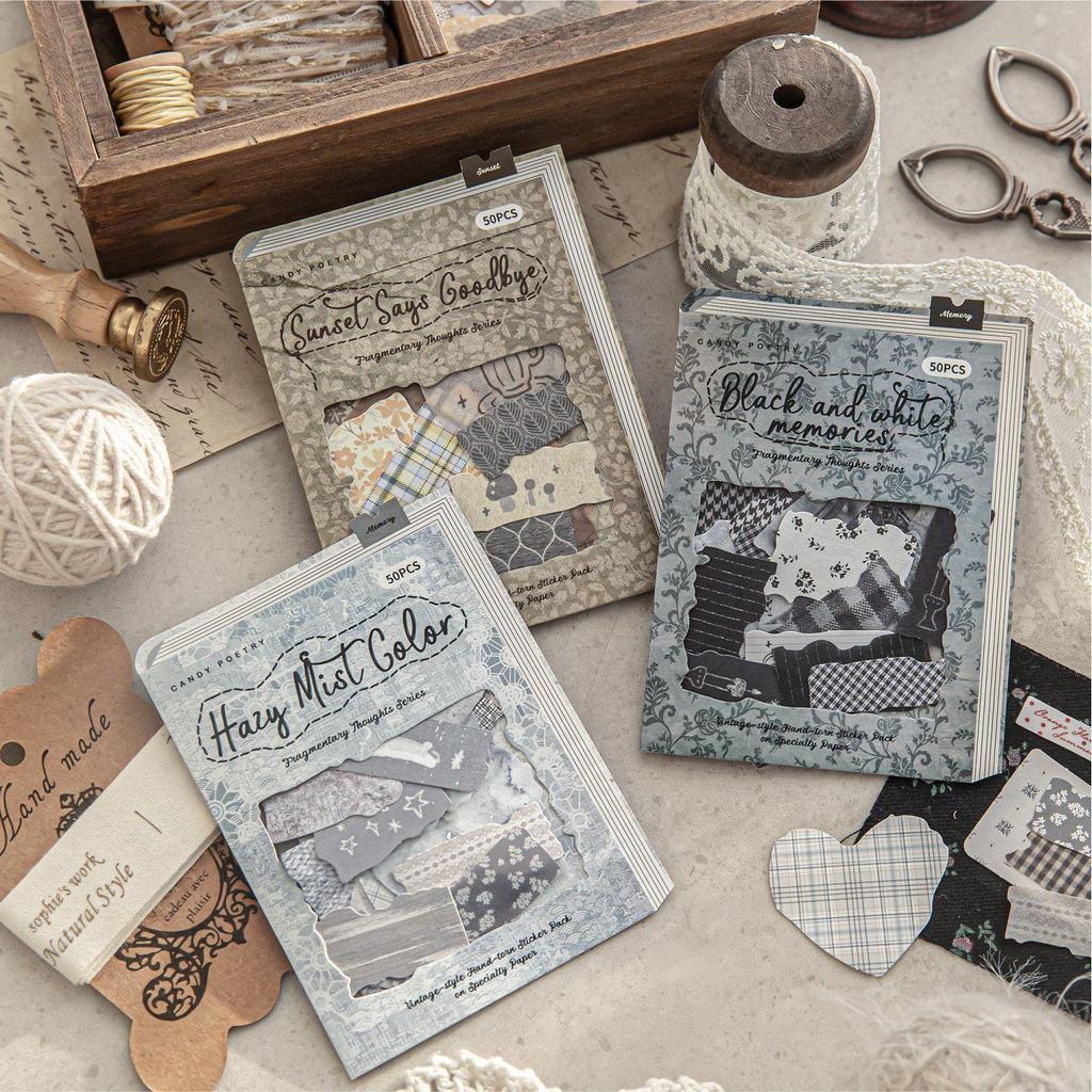 Сахарная Поэзия Тканевая Тематическая Наклейка-Отрывная Упаковка для Журналов