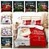 3D Рождественский комплект постельного белья С Новым годом, комплект одеял, 2/3 шт., рождественский веселый узор, AU180 * 210, полноразмерное детское мягкое украшение для спальни