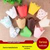 High-Temperature Resistant Solid Color Tulip Baking Cups - Oil-Proof Dessert Liners