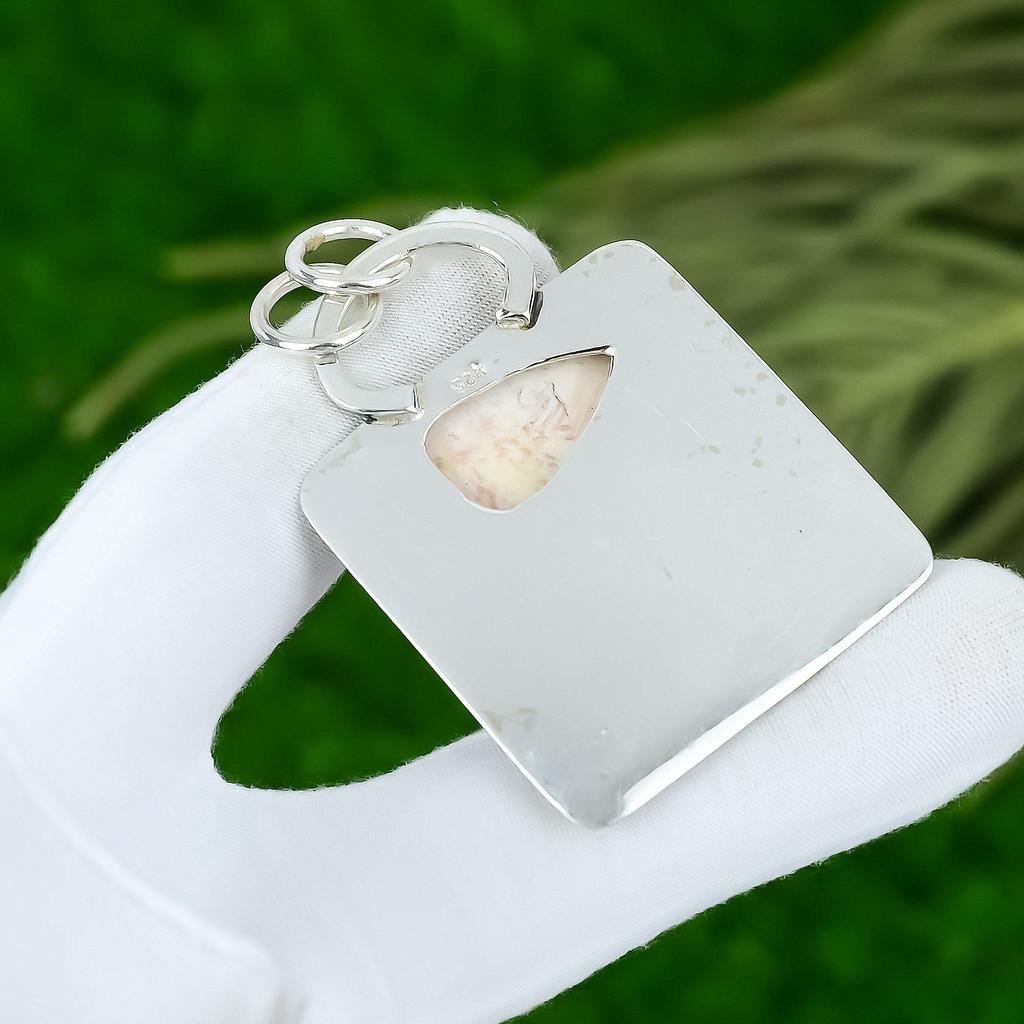 День сестер Распродажа Подвеска из стерлингового серебра с драгоценным камнем сколецитом чакры короны