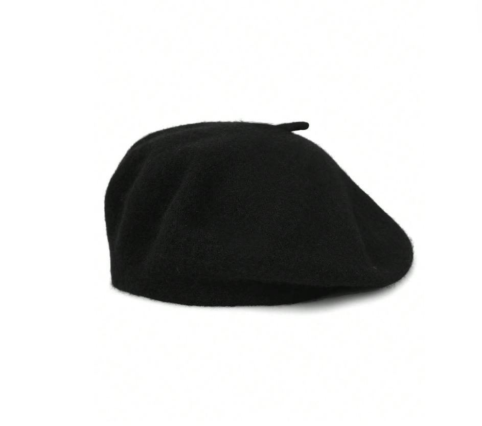 Винтажный британский женский шерстяной берет: Вязаная шляпа художника для осенне-зимнего тепла