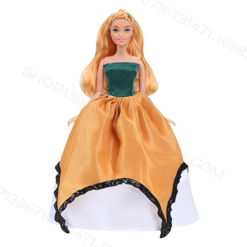 Кукольный свадебный набор 30 см: Юбка с длинными рукавами, разные стили, 10 шт., упаковка 5 шт.. Идеально подходит для игрового домика для девочек!