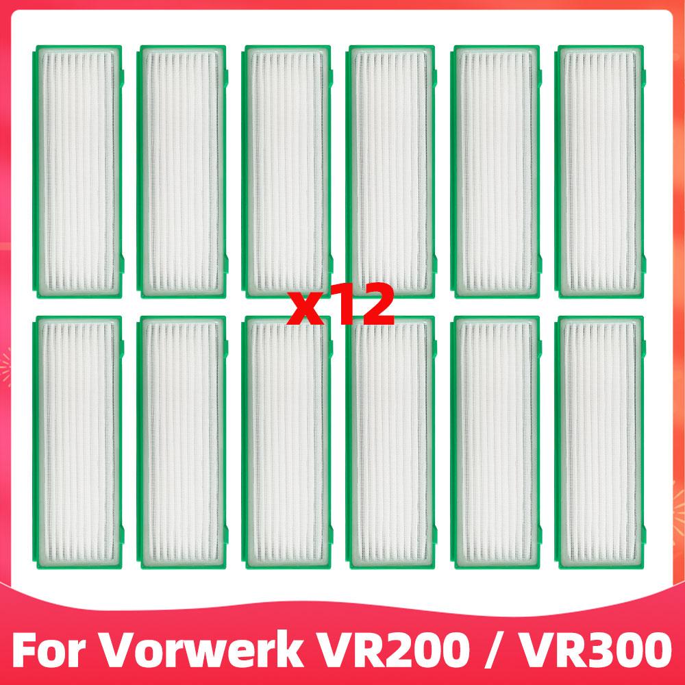 Fit For Vorwerk VR200 / VR300 Vacuum Cleaner Replacement Spare Parts Main Rubber Rolling Brush Side Spin Brushes Hepa Filter Set
