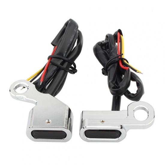 Светодиодный индикатор поворота руля мотоцикла, янтарная лампа для Harley Dyna 1996-2017 Softail Sportster XL