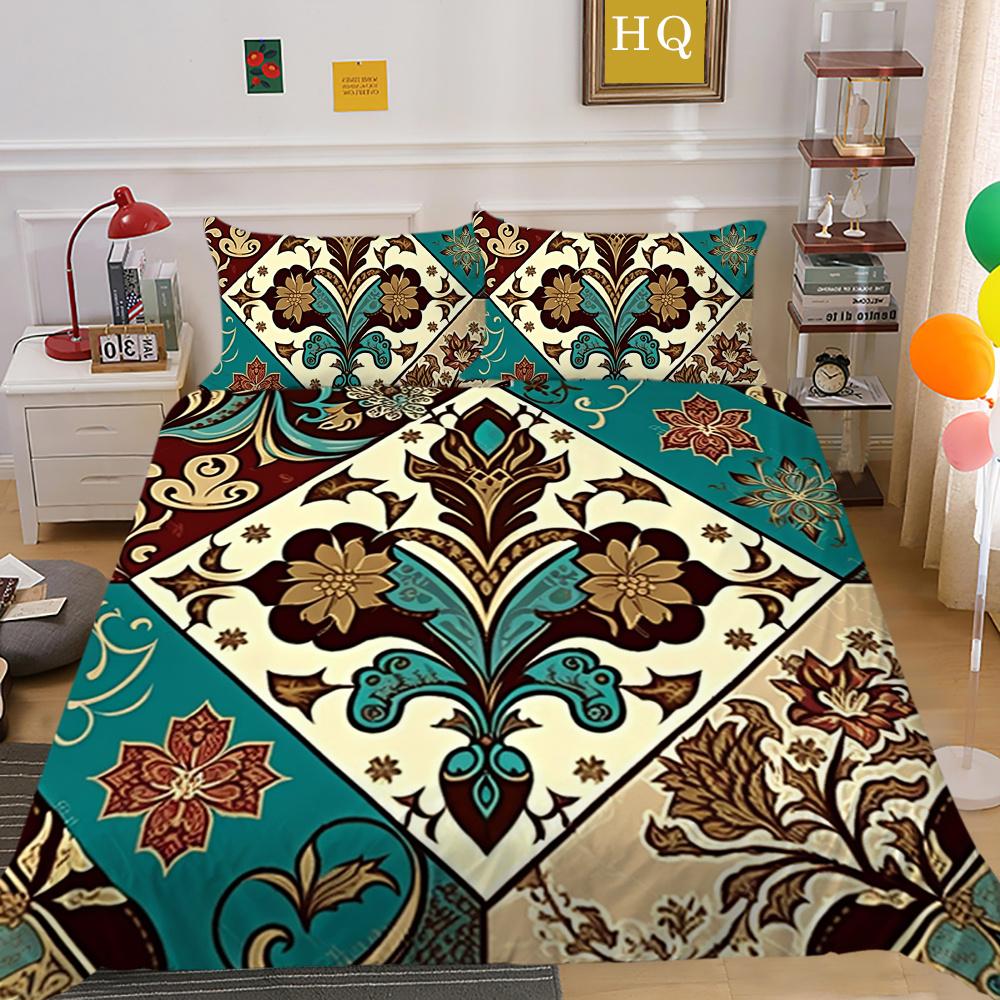 3D Роскошный женский пододеяльник с цветочным принтом, комплект королевского размера для спальни, декор из полиэстера, домашнее постельное белье