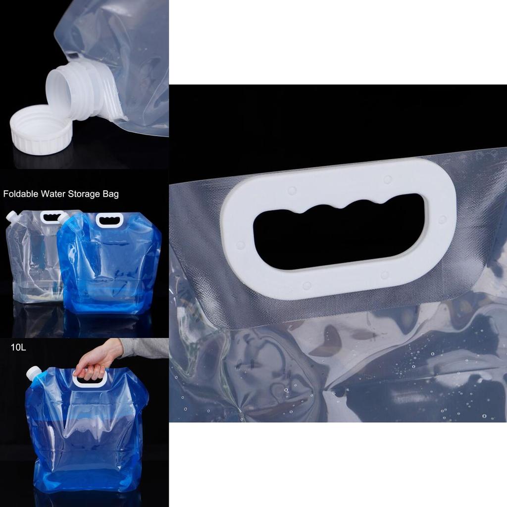 Blue And White 5l/10l Water Bag Perfect For Long Drives And Fitness Use