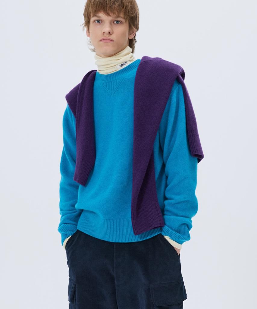 NOHANT Essential Cashmere Knit Sweater Blue