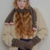 Mellotory 100% кашемировые перчатки без пальцев (Темно-коричневый)