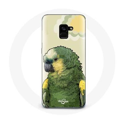 Coque Pour Samsung Galaxy A8 Plus Amazone Perroquets Vert