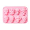 Cake Making CupCake Halloween Chocolate Mold Skull Gummies Candy Ice Tray Silicone Pudding Mould