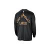 Nike Футболка мужская Los Angeles Lakers с круглым вырезом и буквенным принтом, быстросохнущая, с длинным рукавом, черная DX9610-010