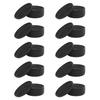 Black Round Silicone Rubber Drink Coasters (Set of 60) Non-Slip Perfect for Homes & Bars