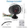 2" 52Mm Car Meter Tachometer Rpm Gauge 0-8000Rpm Analog Black Case With White Led For 1-8 Cylinders Gasoline Car