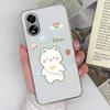 Case Cover For OPPO Reno10 Pro A38 A79 A98 Realme 11 Pro+ Cute Cat Owl Protective Phone Bags Transparent Matte Soft Silicone Shell For OPPO Bumper