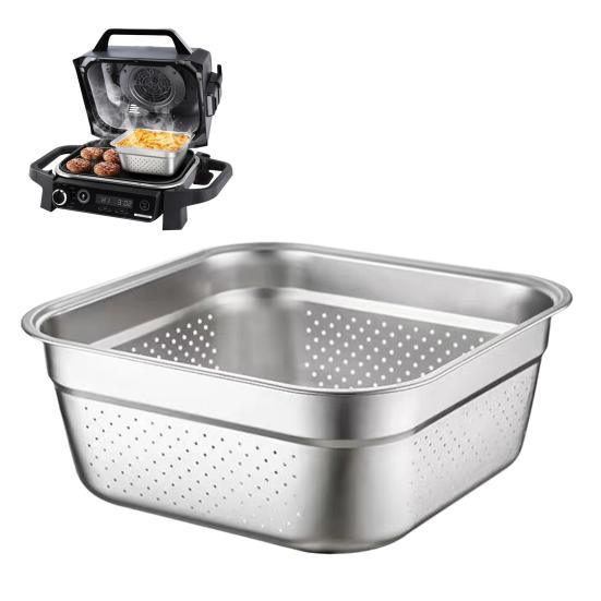 Корзина для хрустящей корзины из нержавеющей стали для OG701, уличный гриль, безопасная посудомоечная машина, жаропрочная 4QT, лоток для фритюрницы большой вместимости