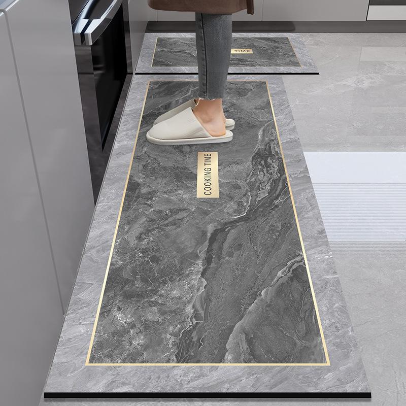 Коврик для пола кухни Diatom Mud Dirty Anti-slip Mat Simple Air-Soaching Water Absorbing Mat Home Easy to Cleaning Long Foot Mat