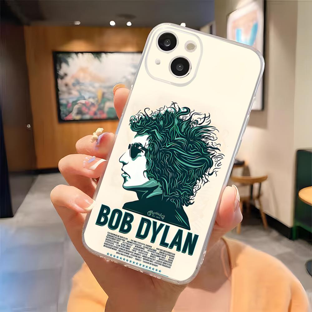 Bob Dylan Band Phone Case For IPhone 15 Pro Max 16 Pro Max 14 13 11 12 Mini Xs X Xr 7 8 Plus Se Transparent Cover