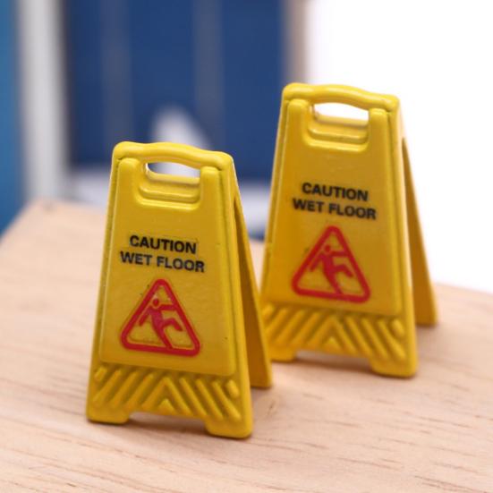 5 шт. Мини Предупреждение Мокрый Пол Односторонний Реалистичный Миниатюрный Собака Кошка Рвота Предупреждающий Знак Маленький Предупреждающий Знак Настольная Игрушка