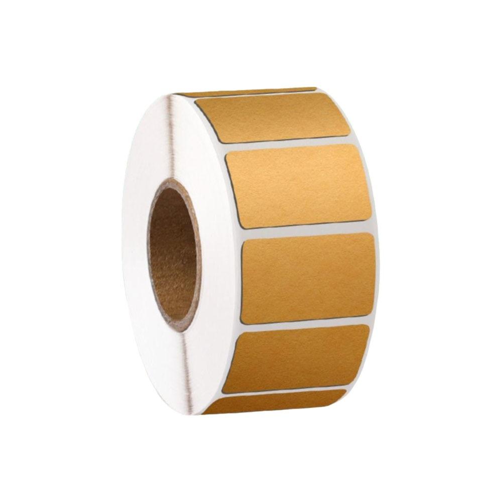 Kraft Paper Label Stickers Blank Self-adhesive Baking Packaging Stickers Writable Tearable Decorative Stickers