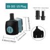 Fish Tank Fountain Submersible Water Pump Aquarium Pump 3/10/25W with Suction Cups Ultra-Quiet Filter Fish Pond EU/US Plug