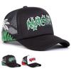 Unisex MAGARI Flame Embroidery Baseball Net Caps Spring and Summer Outdoor Adjustable Casual Hats Sunscreen Hat