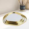 1 шт. ювелирные изделия скандинавский зеркальный поднос украшение стола в форме картофеля свет роскошный золотой реквизит для съемки дома