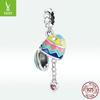 Yinziyun 2021 Easter Heart Egg Pendant DIY Bead SCC1753