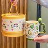 Фруктовая чашка милая керамическая кружка подарок на день рождения девочка кофейная молочная чашка подарок-сувенир для девушки подарочная коробка