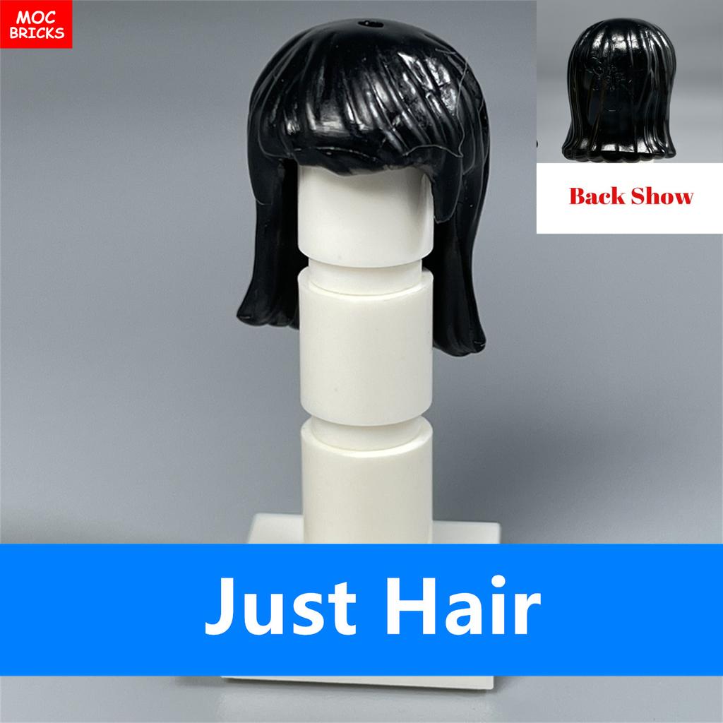 Кирпичики MOC Женские прически Mori Girls Женская модель Прямые волосы 4 см Фигурка Одежда Сборные развивающие конструкторы Игрушки
