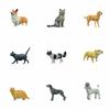 Mini Cat Model Figures Pastoral Cat Animal Model New Simulation Dog Ornament  Gifts