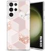 Protective Case for Samsung Galaxy S23 Ultra - BOOLING - Pink Marble Pattern - Lightweight Slim Flexible Shockproof