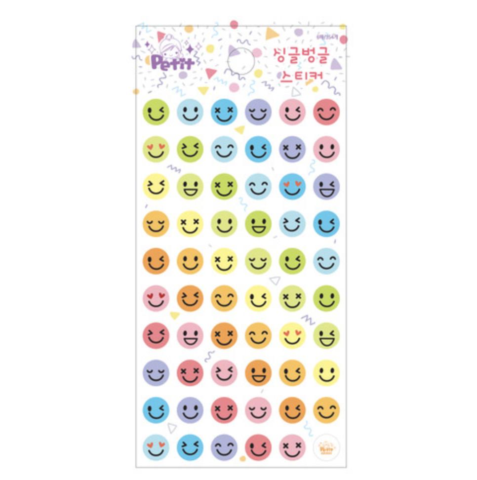 Petit Fancy Наклейки с выражением лица (по 10 шт. каждая) — 13 вариантов [корейский/украшения/скрапбукинг своими руками]