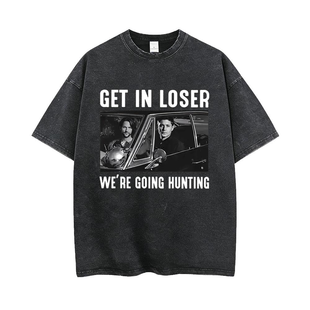 Washed Vintage TV Play Supernatural Saving People Hunting Things The Family Business Tshirt Men Women Casual Oversized T Shirt
