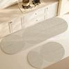 Diatomite Super Absorbent Kitchen Mat Non-slip Kitchen Rug Elliptical/Elongated Washable Comfortable Carpet For Kitchen Bathroom