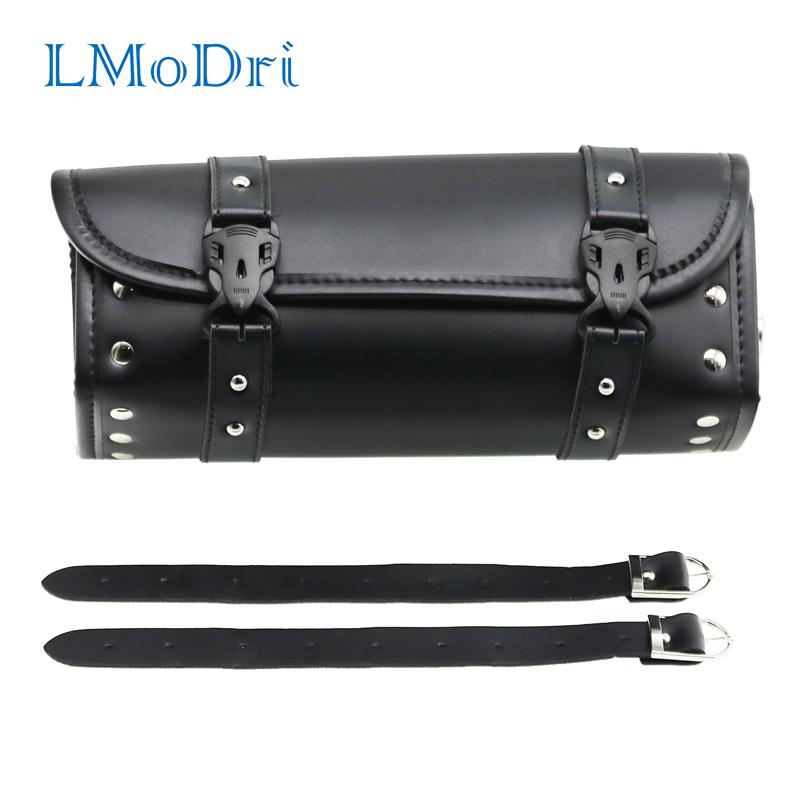 LMoDri универсальная мотоциклетная кожаная боковая сумка для хранения инструментов, передняя сумка для багажа, передняя и задняя сумка для хранения инструментов, комплект для