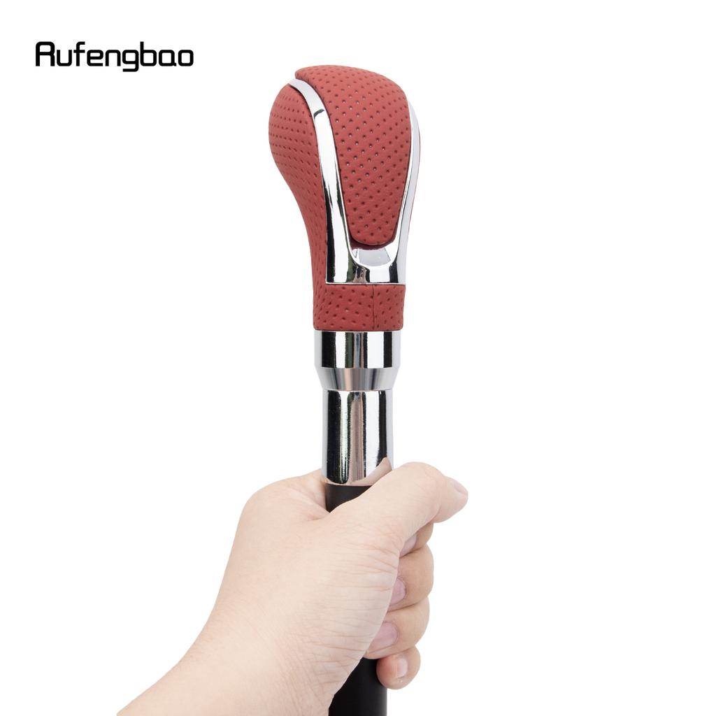 Трость для ходьбы из красной кожи и серебра, модная декоративная трость для джентльмена, элегантная трость для косплея, посох 92 см