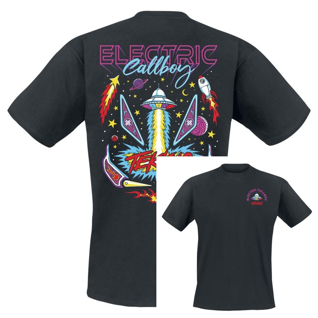 Rare Electric Callboy Cotton Band Shirt Unisex Summer Short Sleeve Fashion Brand Tee Luxury Casual Vintage