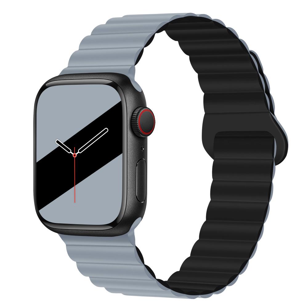 Silicone Loop magnetic strap for Apple watch band 44mm 40mm 45mm 49mm 41mm 38mm 42mm Bracelet iWatch series 8 3 SE 6 7 Ultra 2 9
