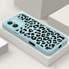 Leopard Print Pattern Shockproof Phone Case for iPhone 16 15 14 Plus 13 12 11 Pro Max Xs Xr 8 7 Matte Tpu Soft Lens Protection Anti-Fall Cover