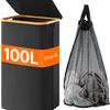 1pc Household Light Luxury 100L with Handle and Lid with Mesh Bag Detachable Inner Bag Dirty Clothes Toy Towe Dirty Clothes