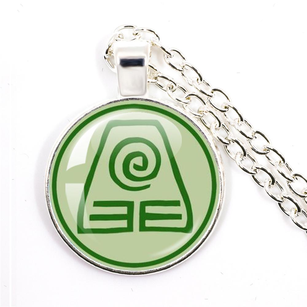 Anime The Last Airbender Fire And Water Tribe Elements Of Water Earth Fire And Air Dome Glass Cabochon Necklace Gift