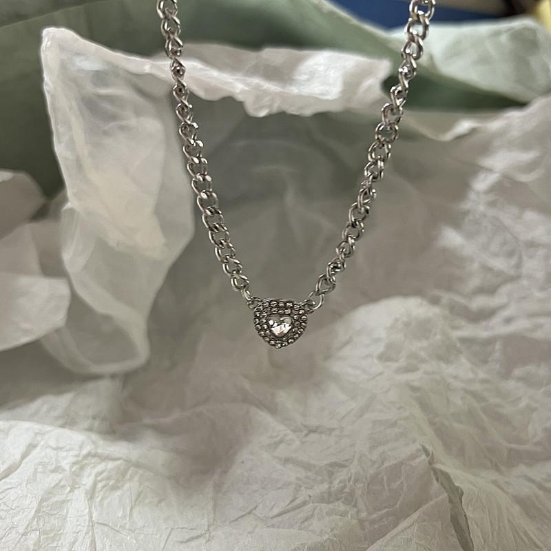 Кулон с хрусталем и опалом, ожерелье из жидкого металла для женщин, цепочка на ключицы, геометрическое нерегулярное винтажное колье Y2K, ювелирные аксессуары