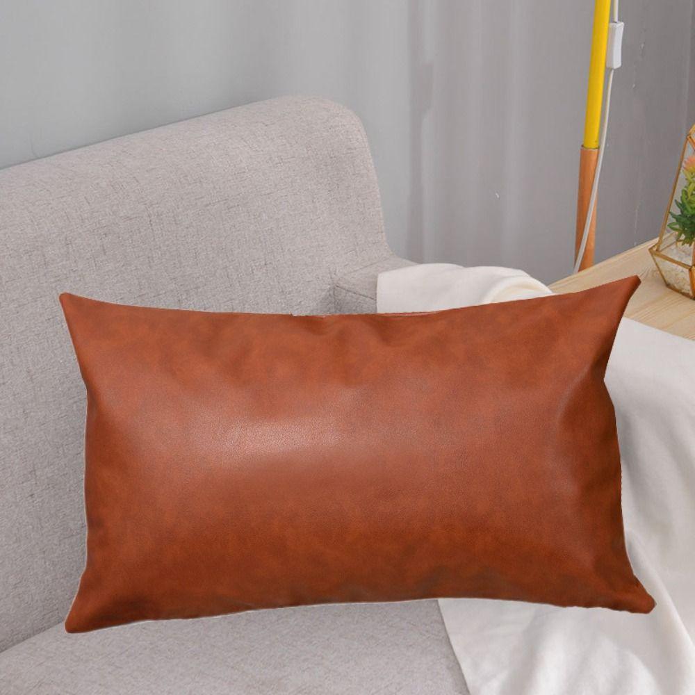 30x50cm Pillow Case PU Leather Pillow Shell Home Decor Throw Pillows Cover Hotel